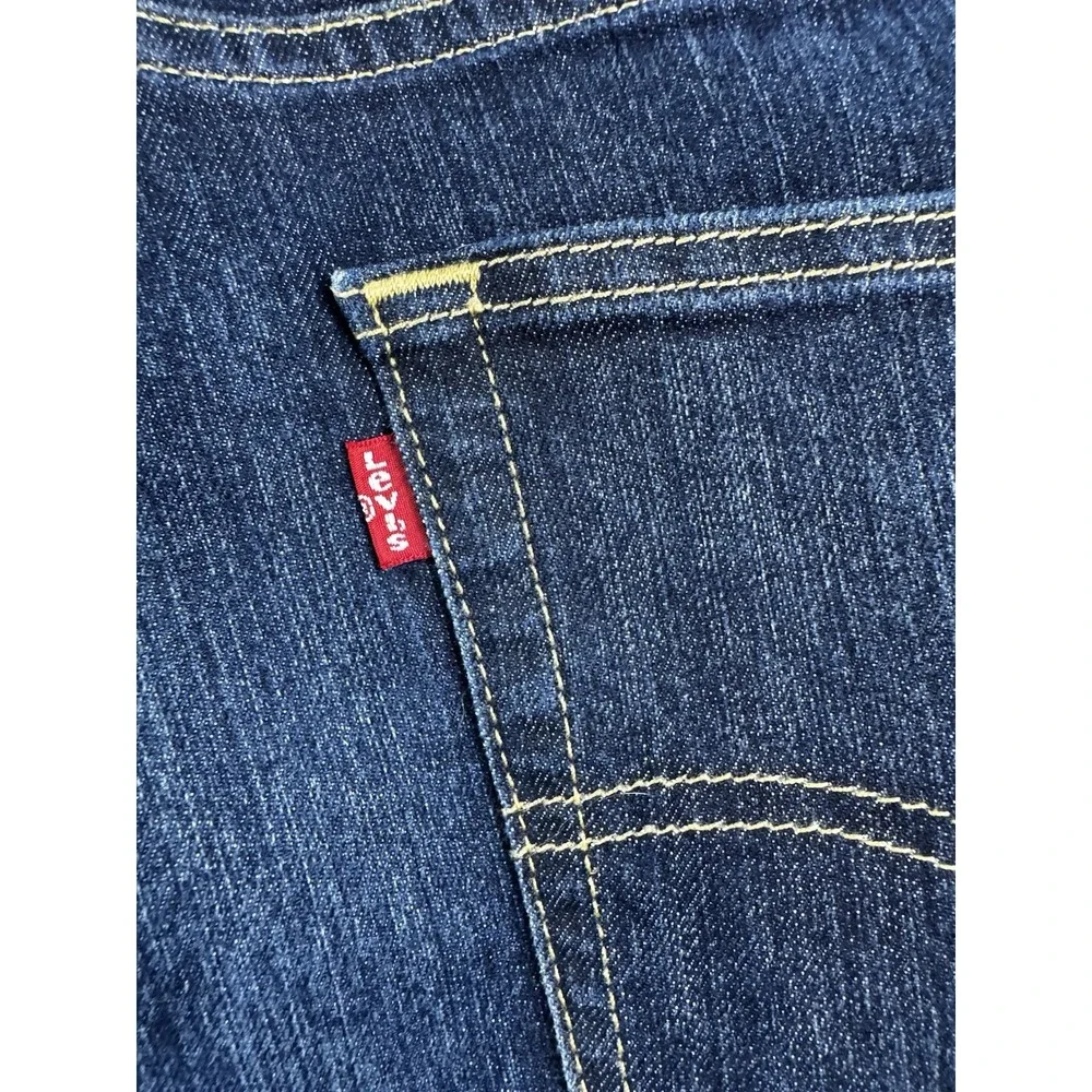 Levi's 505 Jeans Mens 36x32 Dark Wash Regular Fit Straight Leg Denim Classic Zip
